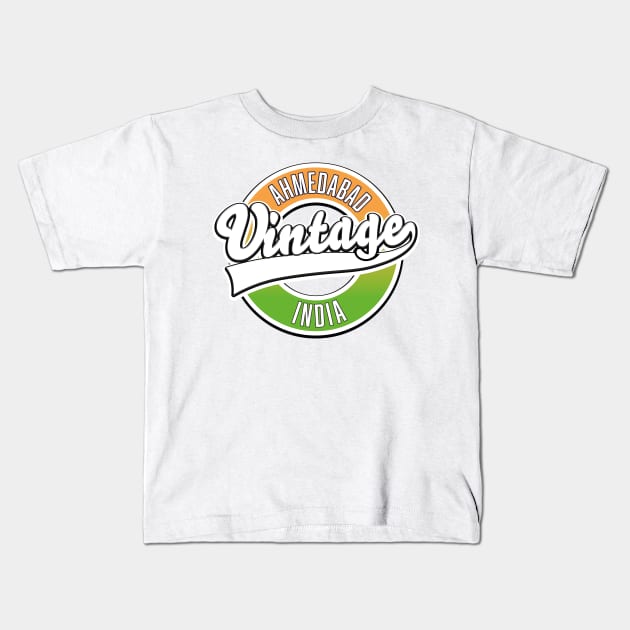 kolkata vintage style logo, Kids T-Shirt by nickemporium1